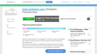 Access login.zimbalam.com. Zimbalam - Personal Area