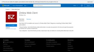 Zimbra Web Client - Azure Marketplace - Microsoft