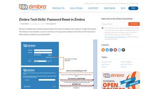 Zimbra Tech Skillz: Password Reset in Zimbra - Zimbra : Blog