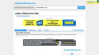 mail.fredloya.com at WI. Zimbra Web Client Sign In - Website Informer