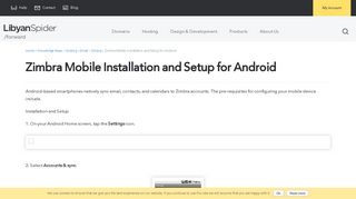 Zimbra Mobile Installation and Setup for Android - Libyan Spider