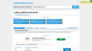 mail.kereta-api.co.id at WI. Zimbra Web Client Sign In - Website Informer