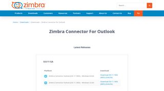 Download Zimbra Connector for Outlook