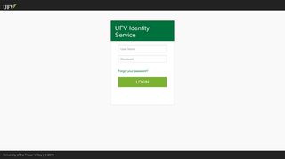 Login with UFV Identity Service