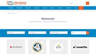 Resources - Secure and Open Unified Collaboration Platform - Zimbra