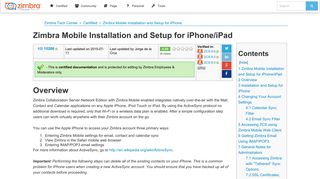 Zimbra Mobile Installation and Setup for iPhone - Zimbra :: Tech ...
