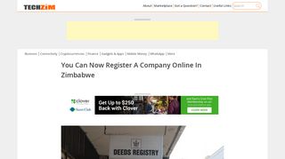 You Can Now Register A Company Online In Zimbabwe - Techzim