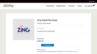 Zing Digital Recharge - DthPay