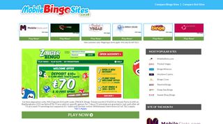 Zinger Bingo - Mobile Bingo Sites