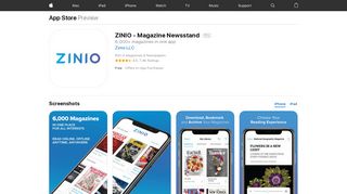 ZINIO - Magazine Newsstand on the App Store - iTunes - Apple