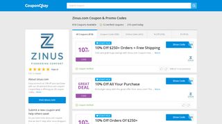 35% Off Zinus.com Coupon & Promo Codes for Feb 2019 - CouponOkay
