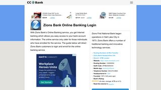 Zions Bank Online Banking Login - CC Bank