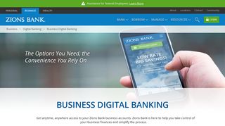 Business Online Banking | Business Mobile Banking | Zions Bank