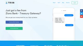 Trim | Fight Fees From Zions Bank - Treasury Gateway!