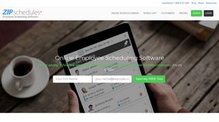 Zip Schedules: Easy Online Employee Scheduling Software. Try it Free.