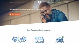 Car sharing instead of business car leasing or car rental - Zipcar
