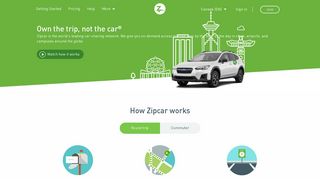 Car Sharing & Hourly Car Rental in Vancouver | Zipcar Canada