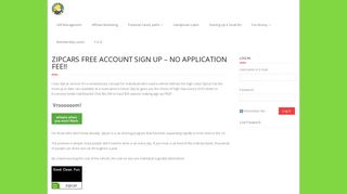 Zipcars FREE Account Sign Up – No Application Fee!! – Putting ...