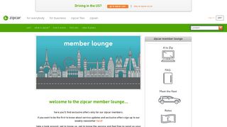 Member Lounge | Zipcar UK