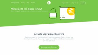 Activate Zipcard | Zipcar