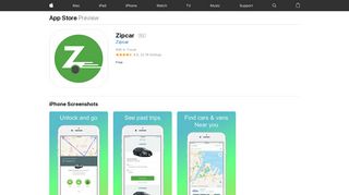 Zipcar on the App Store - iTunes - Apple