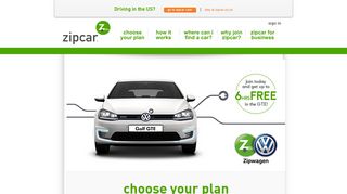 Zipcar Promotional Offer - £25 Free Credit | Zipcar UK