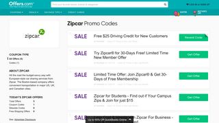 Zipcar Promo Codes & Coupons 2019 - Offers.com