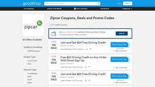 $25 Off Zipcar Coupons, Promo Codes, Feb 2019 - Goodshop