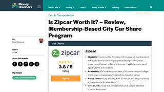 Is Zipcar Worth It? - Review, Membership-Based City Car Share Program