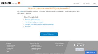 How do I become a verified Zipments courier? | Zipments