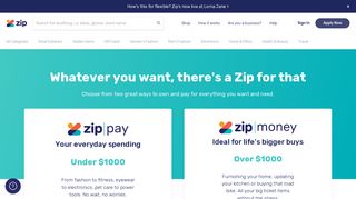Zip Pay & Zip Money | Create an account
