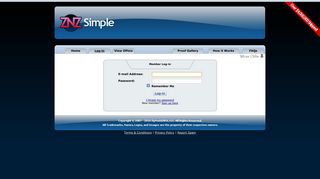 Log-in - Simple - ZipNadaZilch