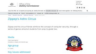 Zippeps Astro Circus | Office of the eSafety Commissioner