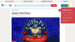 Zippep's Astro Circus - FUSE - Department of Education & Training