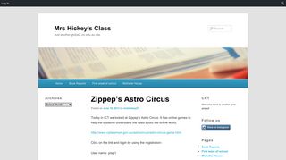 Zippep's Astro Circus | Mrs Hickey's Class
