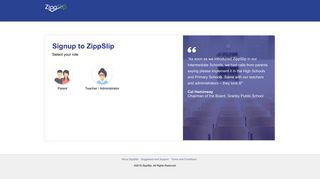 Sign up - My ZippSlip