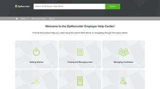 ZipRecruiter Employer Help Center