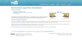 How to Send Large Files with ZipSend