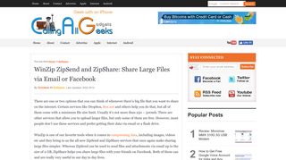 WinZip ZipSend and ZipShare: Share Large Files ... - CallingAllGeeks