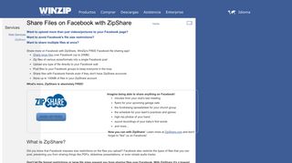 WinZip® FaceBook App - Zip and share files - ZipShare