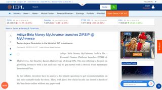 Aditya Birla Money MyUniverse launches ZIPSIP @ MyUniverse