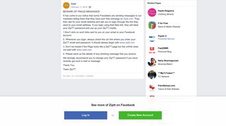 Ziptt - BEWARE OF FRAUD MESSAGES! It has come to our... | Facebook