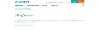 Billing Services | ZirMed