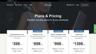 Hire a Virtual Assistant | Pricing & Packages | Zirtual