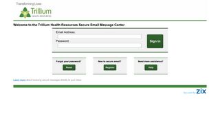 ZixMail Secure Email Login - ZixCorp