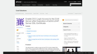 Enable ZCC Login Access to the ZLM Server after Expiration of (eDir ...