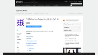 ZLM Custom Reporting Utility ( v0.1) - Cool Solutions | - Novell