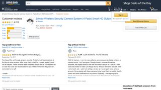 Amazon.com: Customer reviews: Zmodo Wireless Security Camera ...