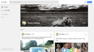 Kevin Kahiga - Google+