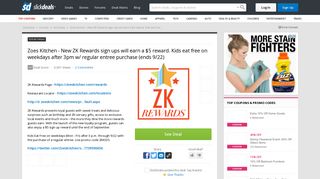 Zoes Kitchen - New ZK Rewards sign ups will earn a $5 reward. Kids ...